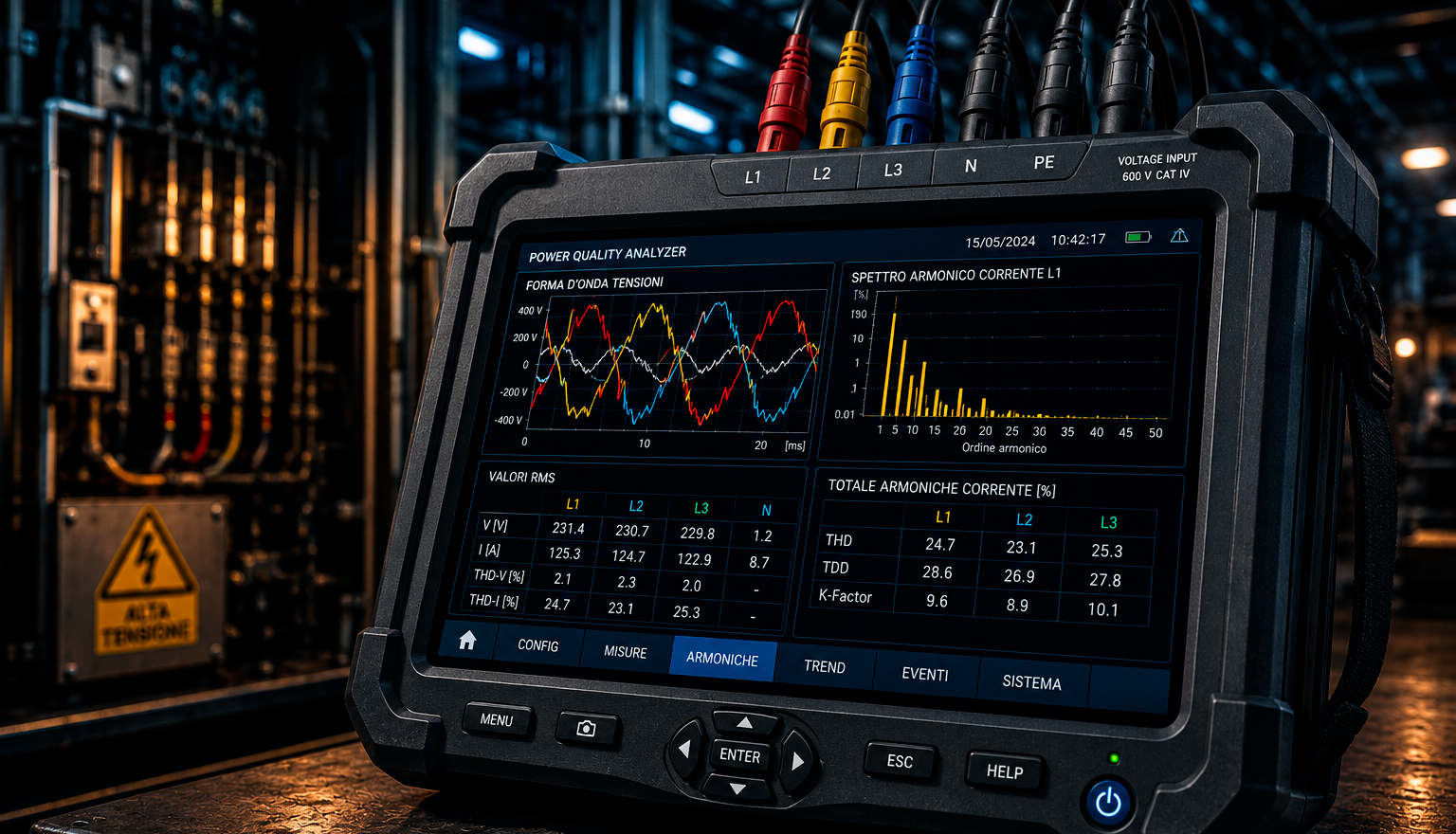 Analizzatore power quality per monitoraggio delle armoniche elettriche industriali 💡Bonus e incentivi 2025 per impianti elettrici💡