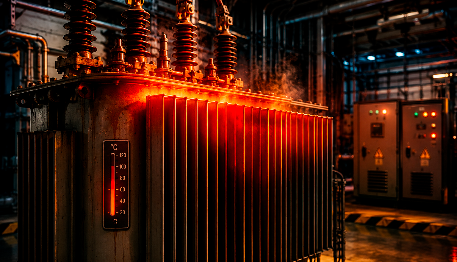 Trasformatore industriale soggetto a surriscaldamento causato da armoniche elettriche 💡Bonus e incentivi 2025 per impianti elettrici💡