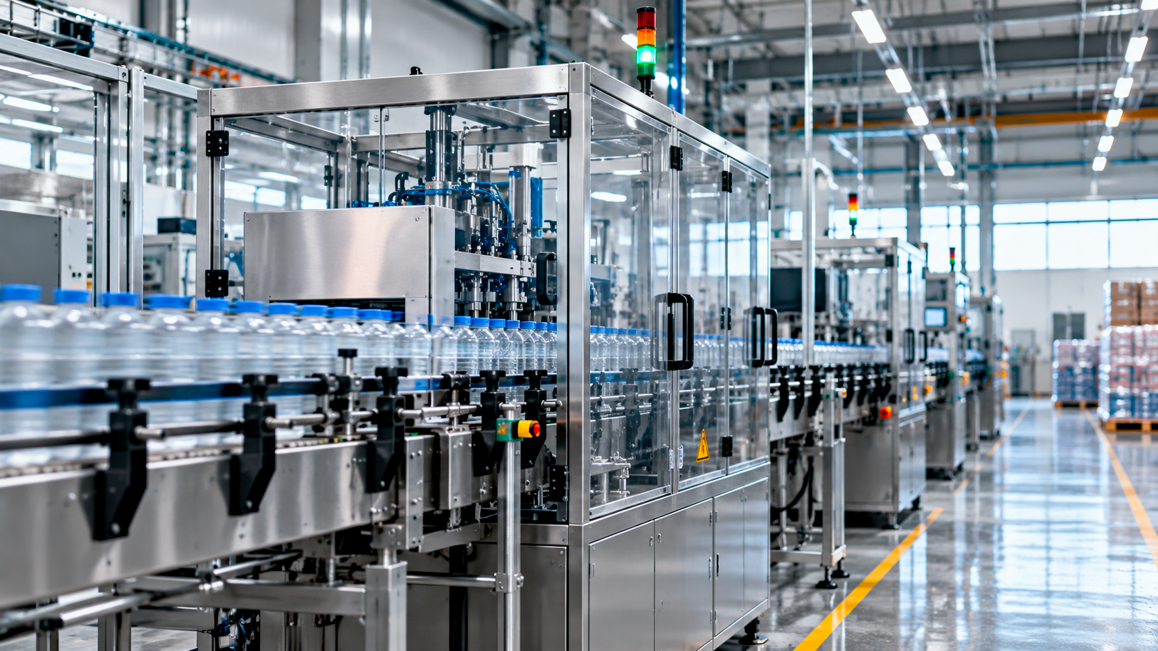 Linea produttiva automatizzata in uno stabilimento industriale, esempio di processo influenzato dalla continuità dell’alimentazione elettrica.